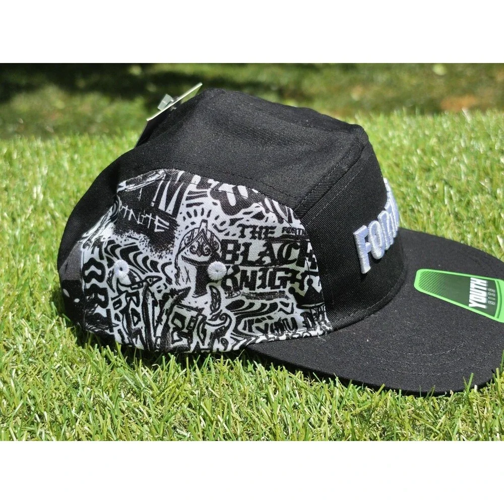 Fortnite Hat Youth Size Black And White Games OSFM NWT Black Knight Raven